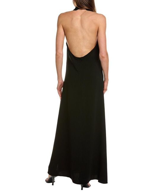 Proenza Schouler Black Ember Matte Maxi Dress