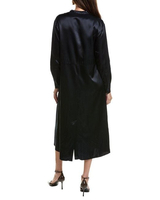 Officine Generale Black Officine Generale Esmee Satin Dress