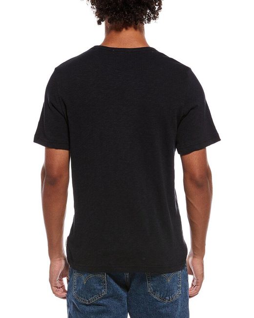 Onia Black Slub T-shirt for men