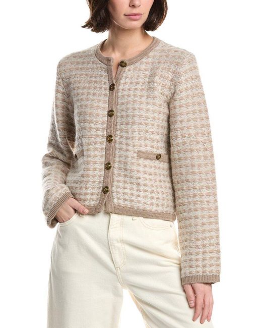Rag & Bone Natural Robyn Wool & Mohair-Blend Cardigan