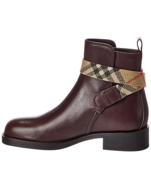 Burberry Brown Huntley Leather Boot