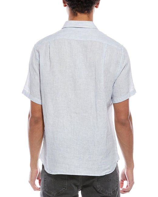 Vince White Beauville Linen Shirt for men