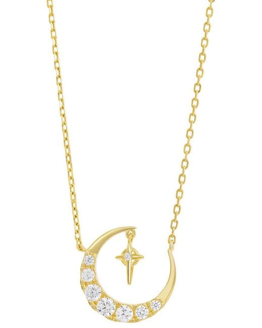 Savvy Cie Metallic Cz Stackable Necklace