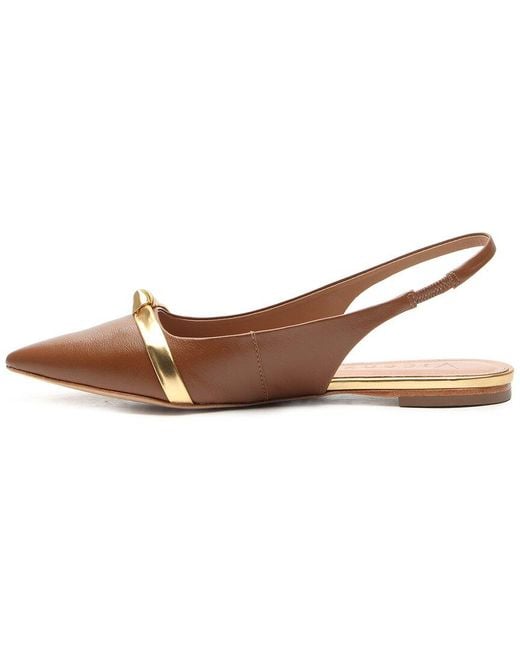 Vicenza Brown Burnie Leather Slingback