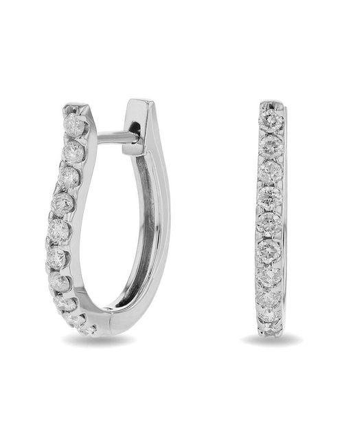 LEVARON White 14K 0.50 Ct. Tw. Diamond Earrings