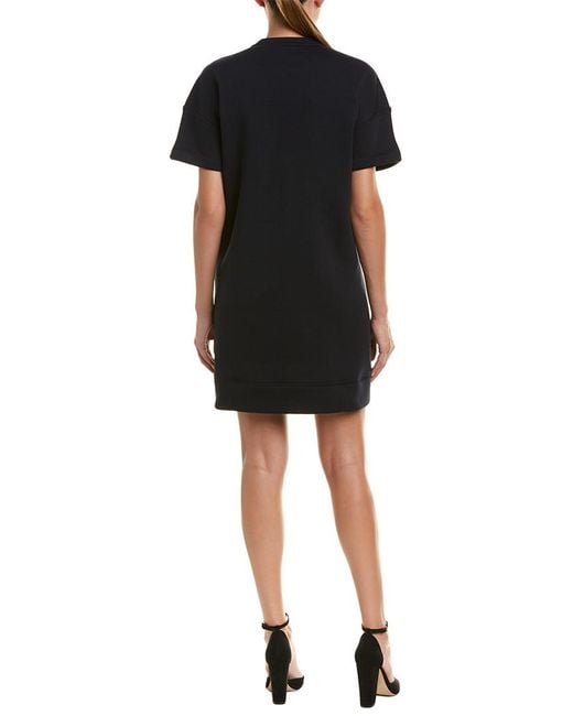 black and gold shift dress