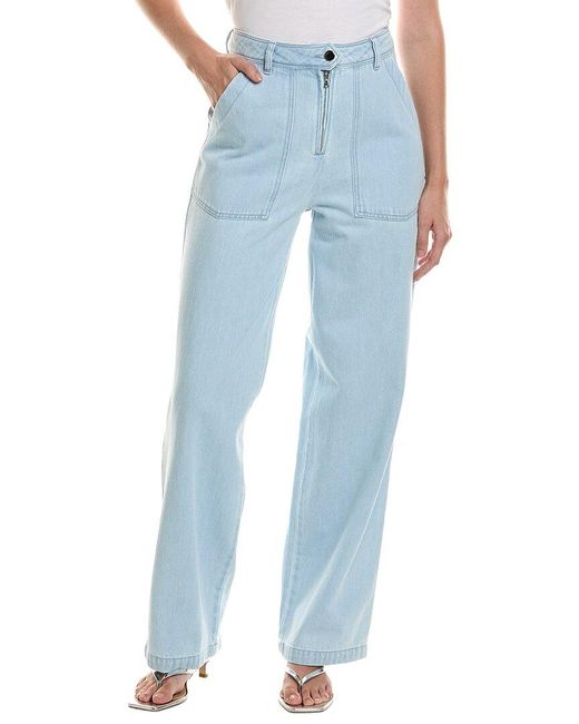 Officine Generale Blue Philippa Washed Jean
