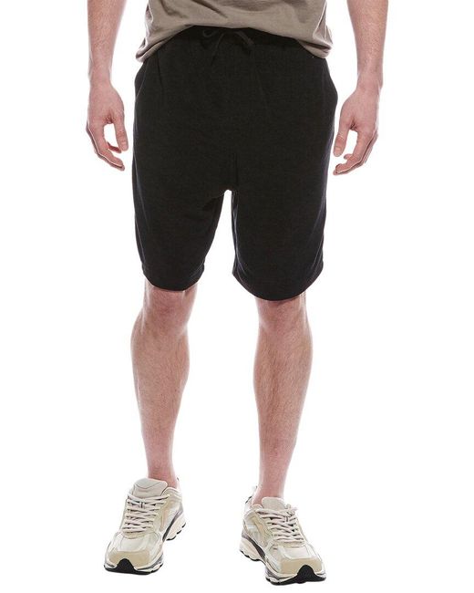AllSaints Black Felix Sweatshort for men
