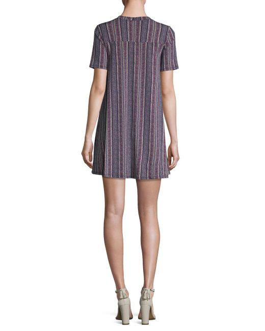 BCBGeneration Striped T-shirt Dress in 