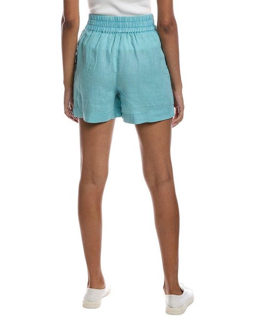 Michael Stars Blue Mavis Linen Short