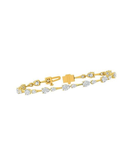 Lab Grown Diamonds White 14K 5.40 Ct. Tw. Lab-Grown Diamond Tennis Bracelet