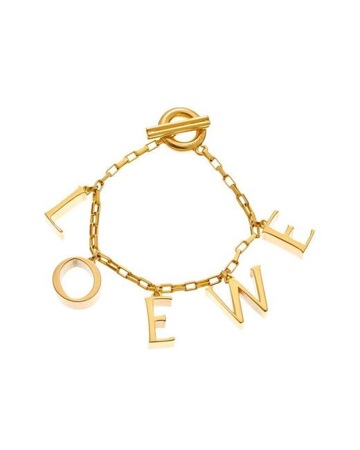 Loewe Metallic Toggle Charm Bracelet