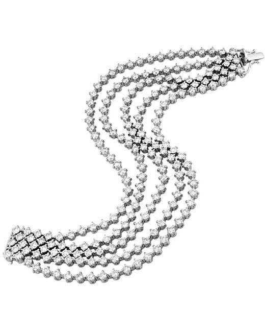 Diana M White Fine Jewelry 18k 18.00 Ct. Tw. Diamond Bracelet
