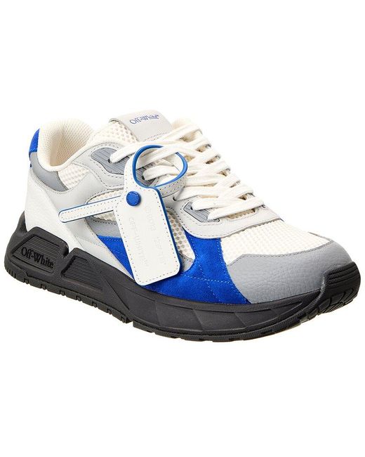 Off-White c/o Virgil Abloh Blue Off-whitetm Kick Off Leather Sneaker for men