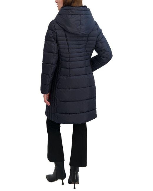 Tahari Blue Casey Puffer Jacket