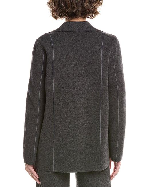 InCashmere Black In2 By Seamed Cashmere-Blend Blazer