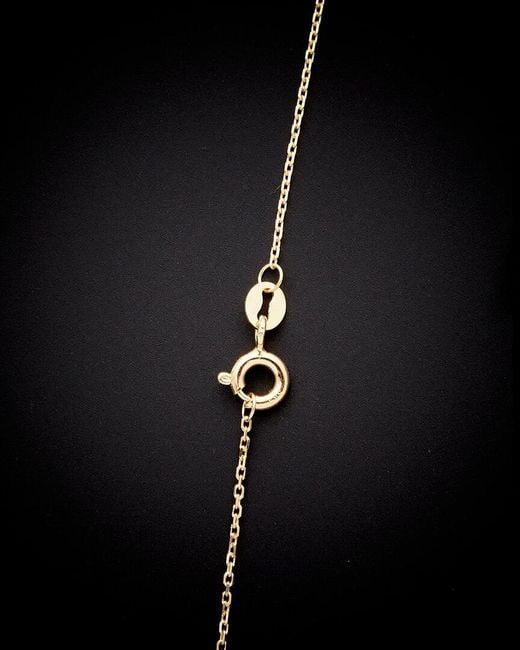 Italian Gold Black 14k Petite Heart Necklace