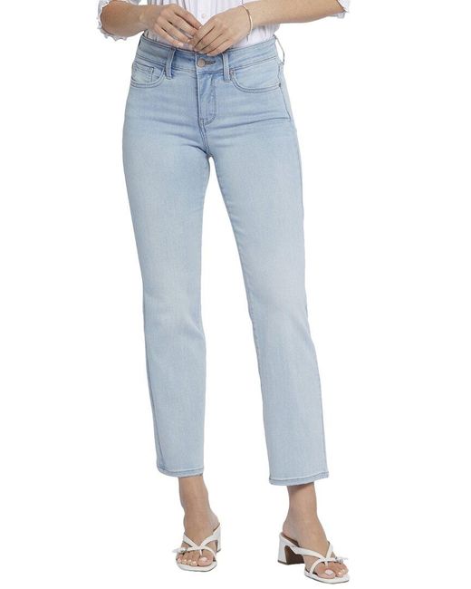 NYDJ Women's Blue Marilyn Mykonos Straight Leg Jean