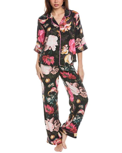 Room Service Pjs Red 2Pc Grammercy Top & Pant Set