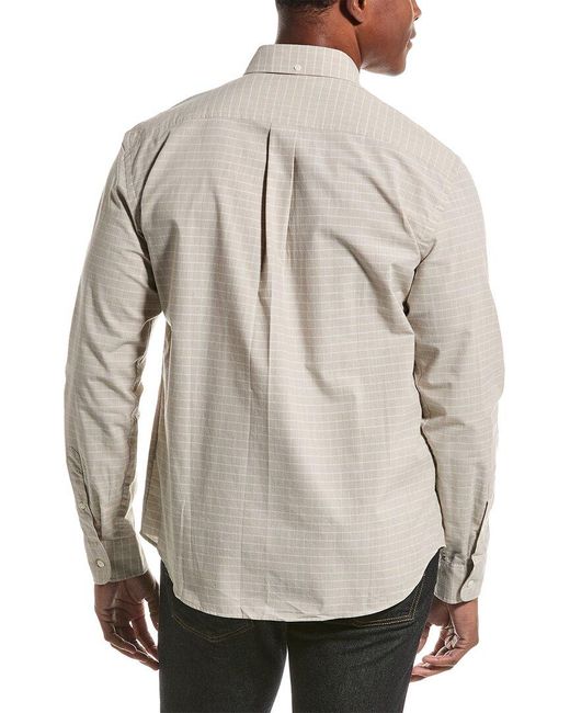 Billy Reid Natural Tuscumbia Standard Fit Woven Shirt for men