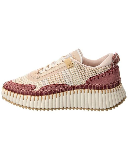 Chloé Pink Nama Sneaker