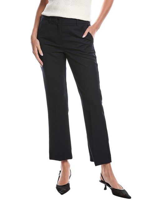 Marella Black Gargano Wool-Blend Trouser