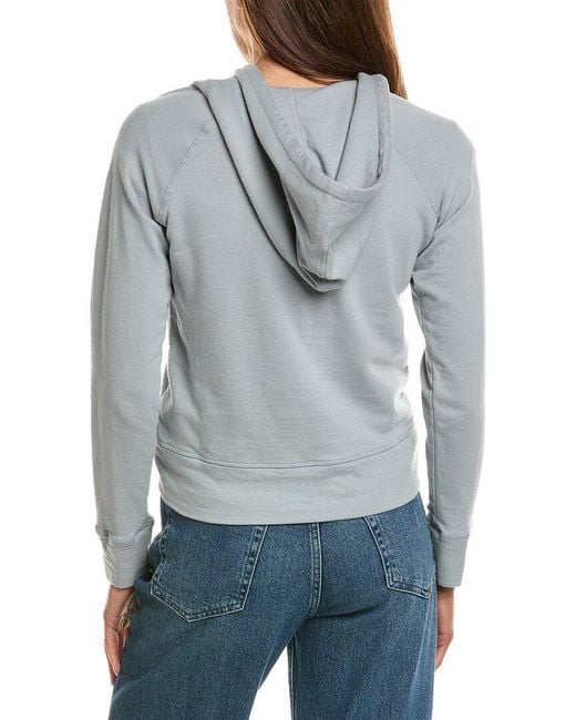 James Perse Blue French Terry Zip Hoodie
