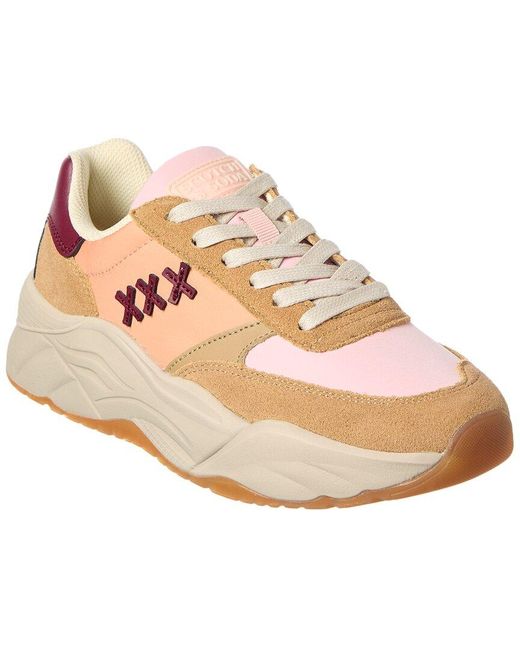 Scotch & Soda Pink Celest Leather Sneaker