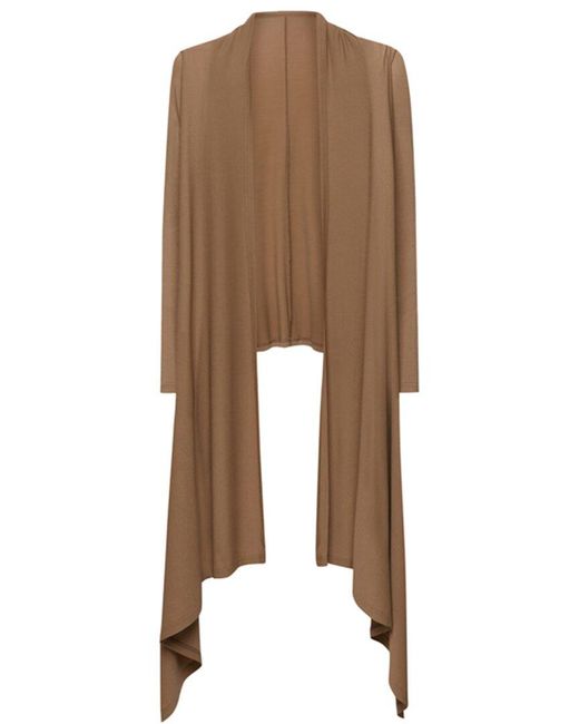 Wolford Brown The Wrap Cardigan