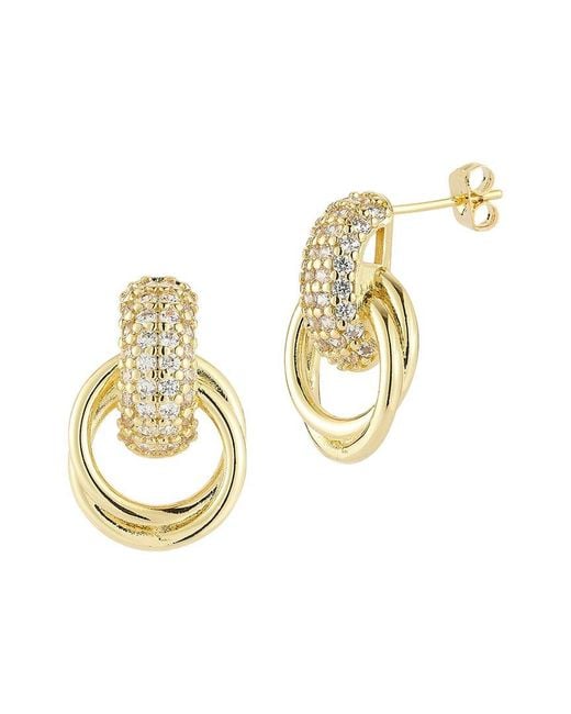 Sphera Milano Metallic Plated Cz Earrings