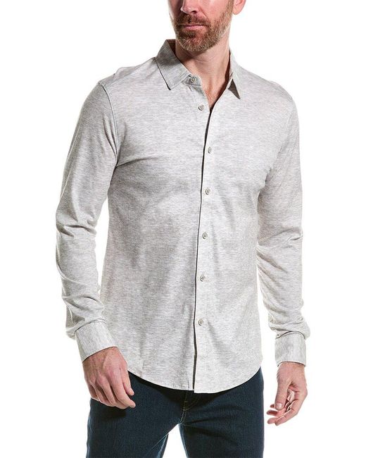 Raffi Gray Space Dye Shirt for men