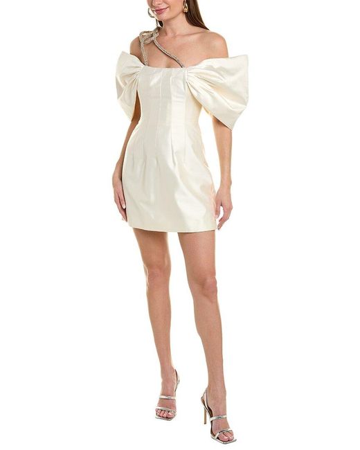 Rachel Gilbert White Lexie Mini Dress