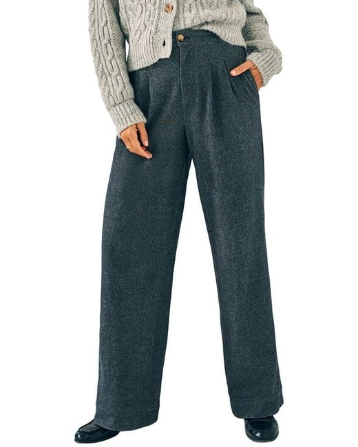 Faherty Brand Blue Dream Flannel Trouser