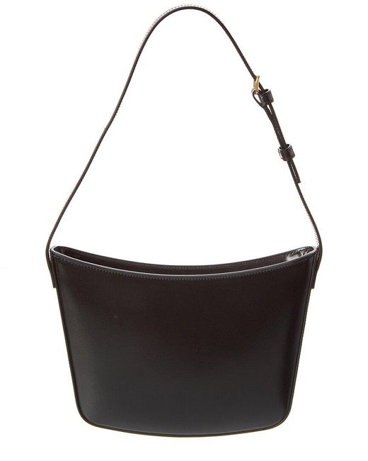 Céline Black Croque Medium Leather Hobo Bag