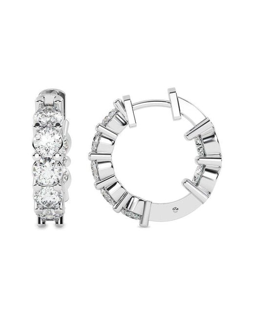 Lab Grown Diamonds Metallic 14K 2.50 Ct. Tw. Lab-Grown Diamond Earrings
