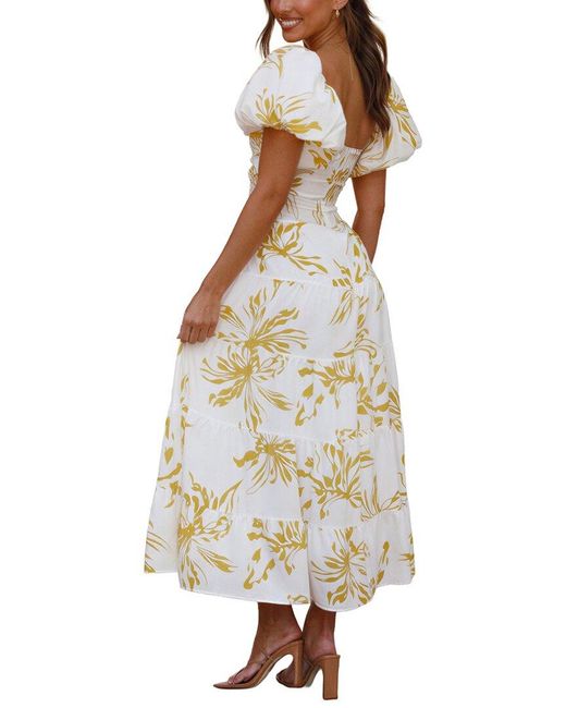 Amanda Royal White Midi Dress