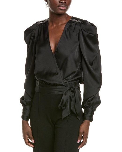 Ramy Brook Black Mammie Blouse