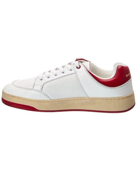 Saint Laurent White Leather Sneaker for men