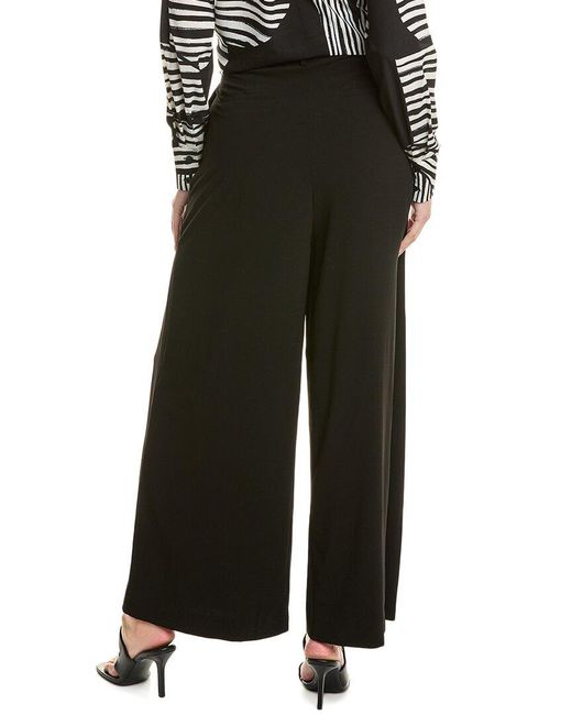 Gracia Black High-Waist Wide Leg Pant