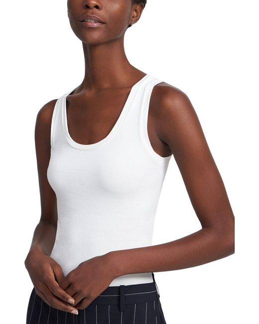 Theory White Tubular Tank