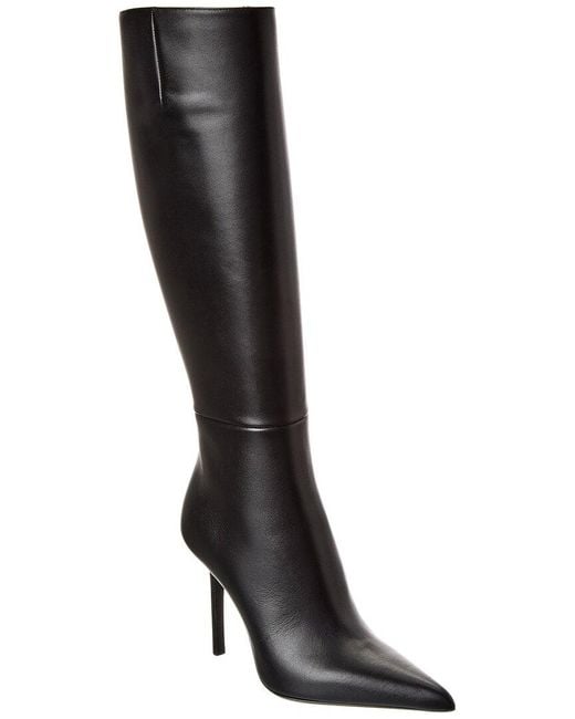 Michael Kors Black Angelina Leather Knee-High Boot