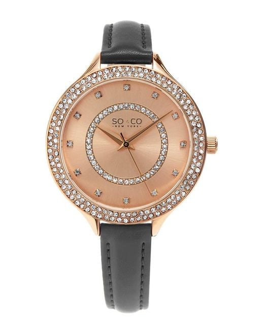 SO & CO Metallic Soho Watch