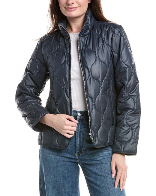 Sam Edelman Women's Blue Quilted Jacket