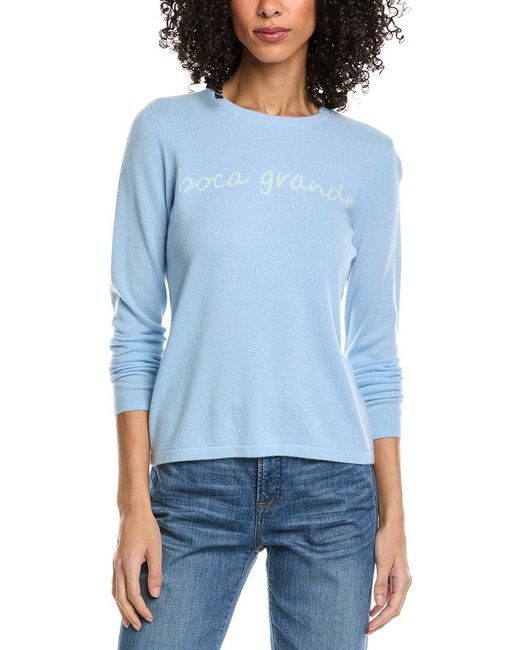 J.McLaughlin Blue Shield Cashmere Sweater