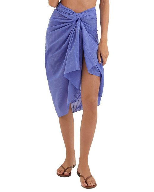 ViX Blue Vix Sarong Swim Cover-Up