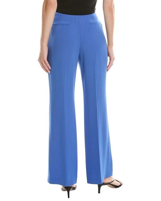 Lafayette 148 New York Blue Gates Wool-Blend Pant