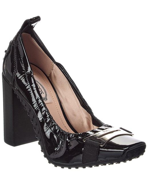 Tod's Black Patent Pump