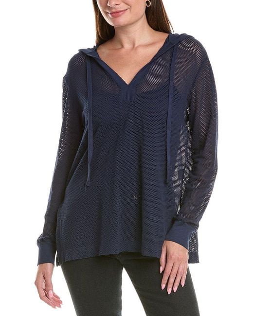 Michael Stars Blue Jessica Hoodie
