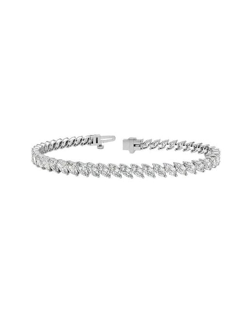 Lab Grown Diamonds White 14K 9.40 Ct. Tw. Lab-Grown Diamond Tennis Bracelet