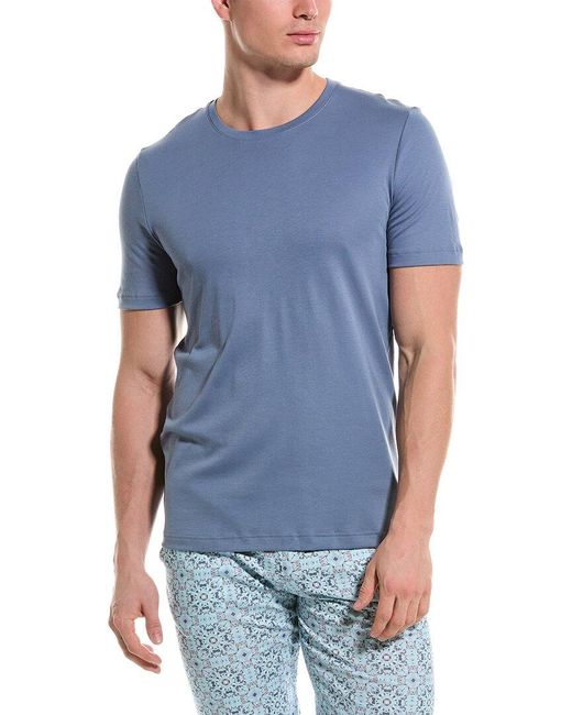 Hanro Blue 2pc Pajama Set for men